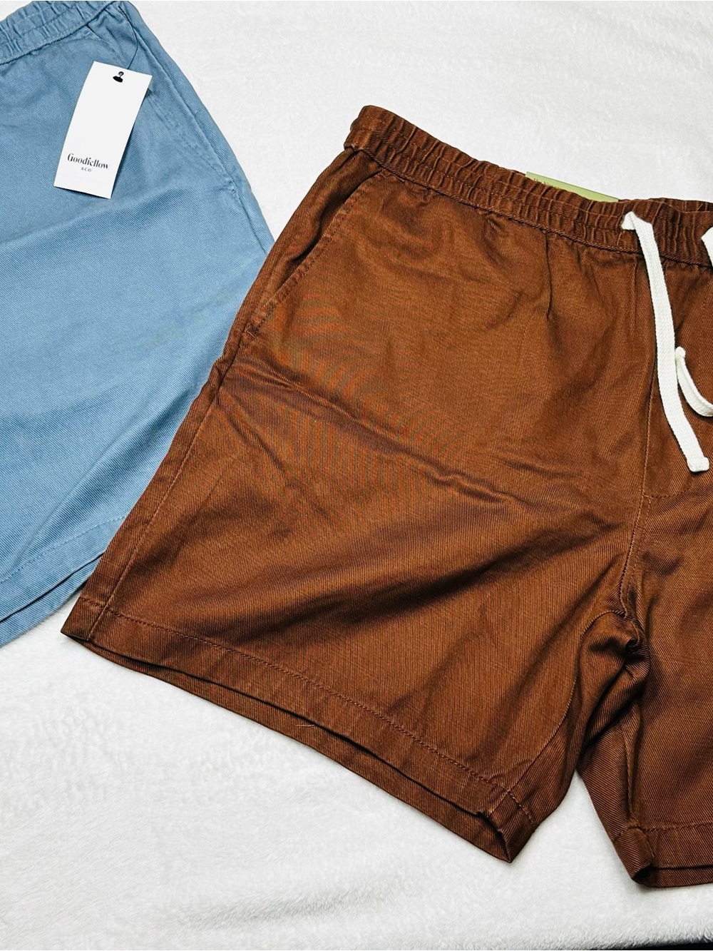 Goodfellow & Co Blue and Brown Everyday Pull-On Shorts